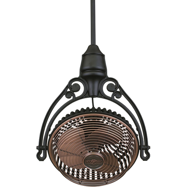 ♡FBHL♡ Rustic Crystal Flower Lighted Ceiling Fan - Bed Bath