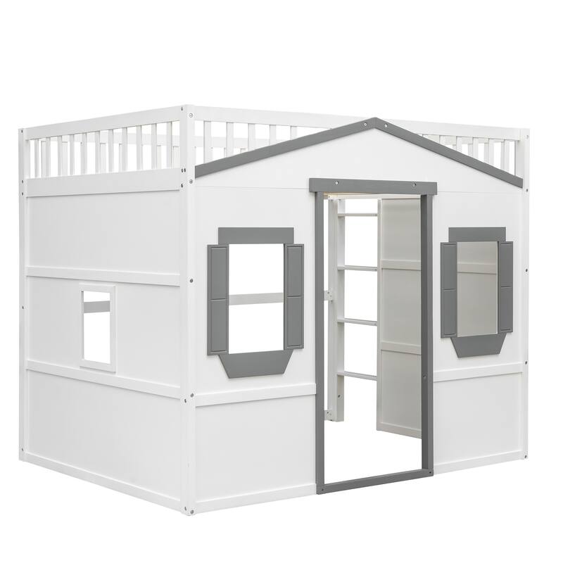 House Loft Bed with Ladder - Practical Space-Saving Design