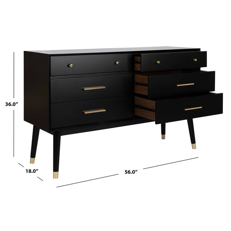 SAFAVIEH Couture Zack 6-Drawer Wood Dresser