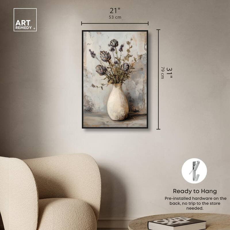 Artichoke Glory Canvas by Art Remedy