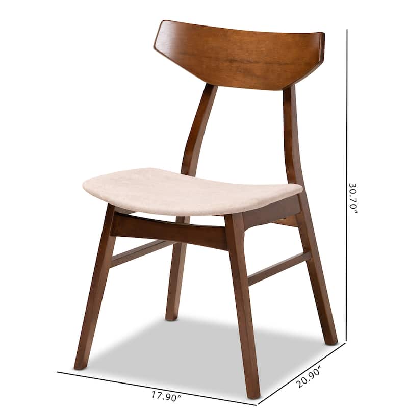 Danica Mid-Century Modern Transitional 4-Piece Dining Chair Set