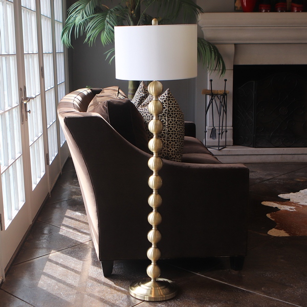 Stacked ball store floor lamp