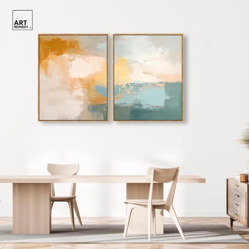 Muted Melody I Canvas Set of 2 by Art Remedy
