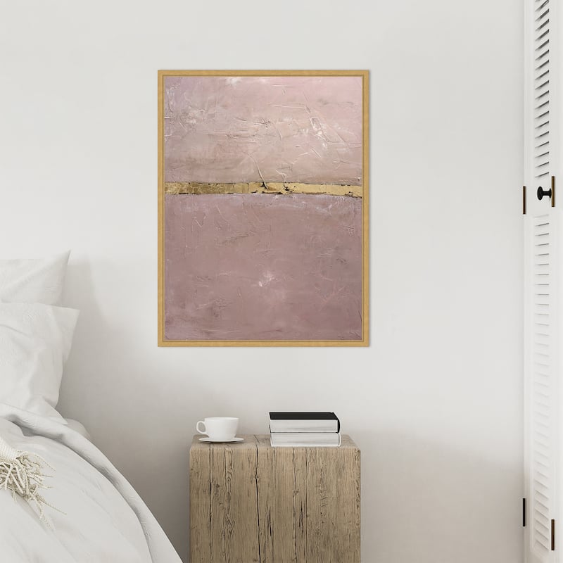 Rituals Rose by Design Fabrikken Framed Canvas Wall Art Print - Sylvie Bright Gold