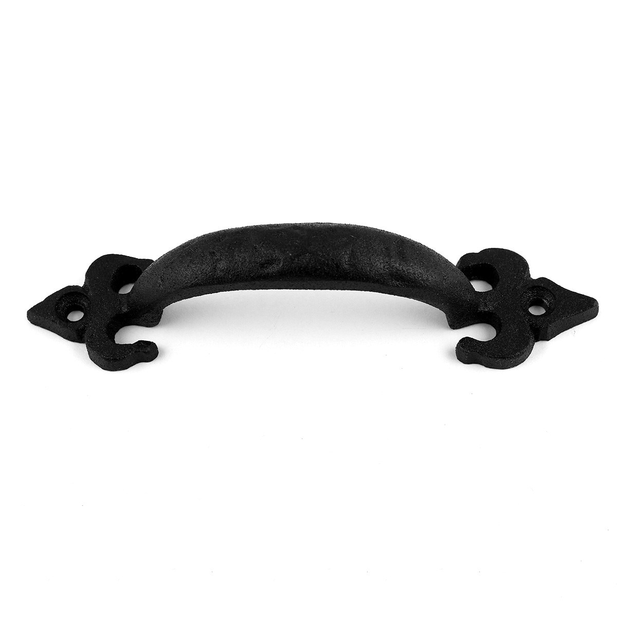 Shop Drawer Pulls Black Hand Forged Iron Cabinet Handles Black