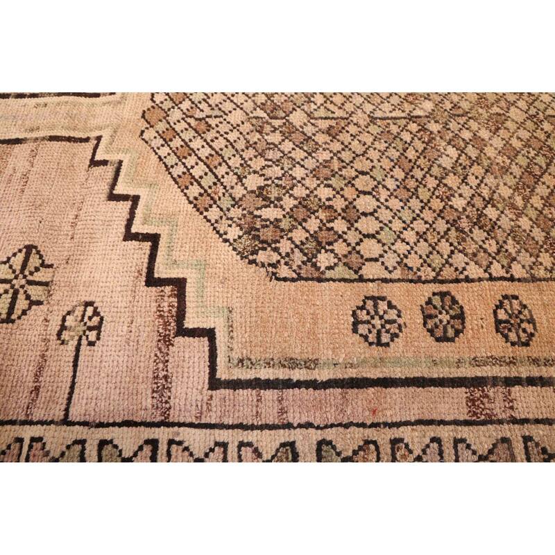 ECARPETGALLERY Hand-knotted Antalya Vintage Beige Wool Rug - 3'10 x 12'8