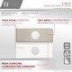 preview thumbnail 7 of 28, Stylish Single-Hole Bathroom Faucet Plate A-801 - 6 1/8"x 2 1/2"