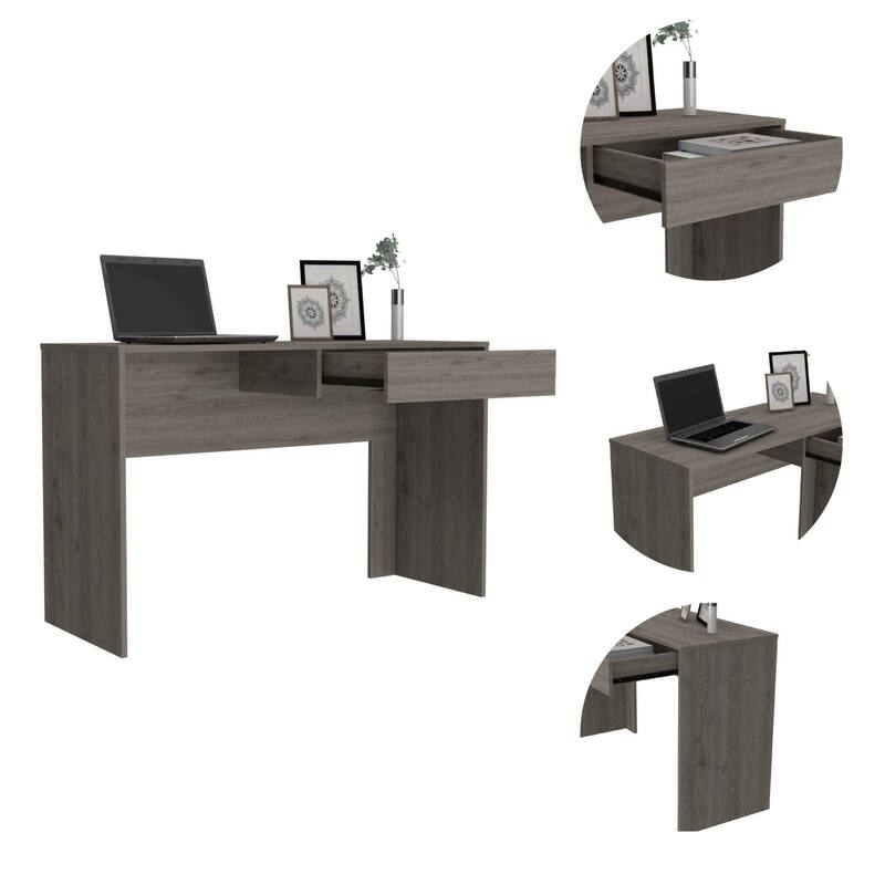47" Black Computer Desk