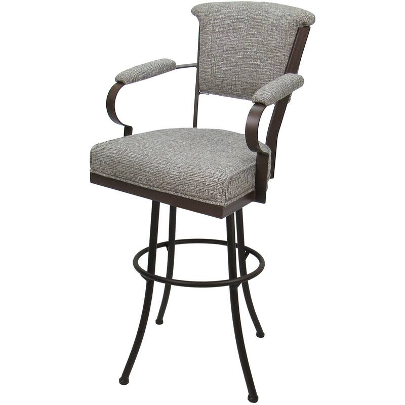 Miami Extra Tall 34" Spectator Metal Bar Stool on Noam Base - 34" Seat Height