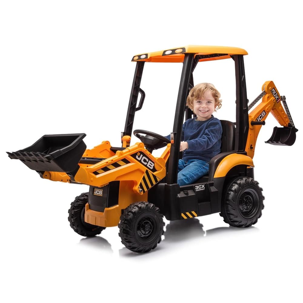 Ride on Tractor, Excavator & Bulldozer & Removable Tent