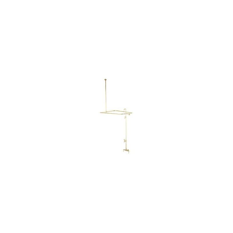 Elements Of Design Triple Handle Wall Mounted Clawfoot Tub Filler and