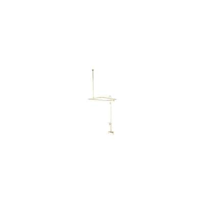 Elements Of Design Triple Handle Wall Mounted Clawfoot Tub Filler and
