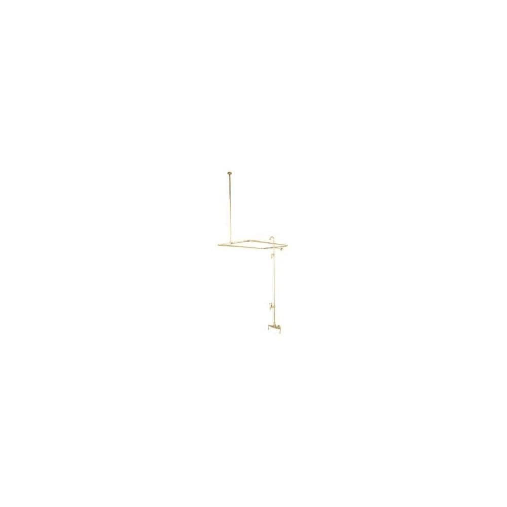 Elements Of Design Triple Handle Wall Mounted Clawfoot Tub Filler and