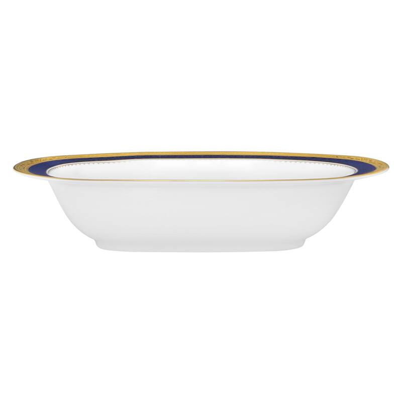 Odessa Cobalt Gold Oval Vegetable Bowl, 10.50", 24 oz.