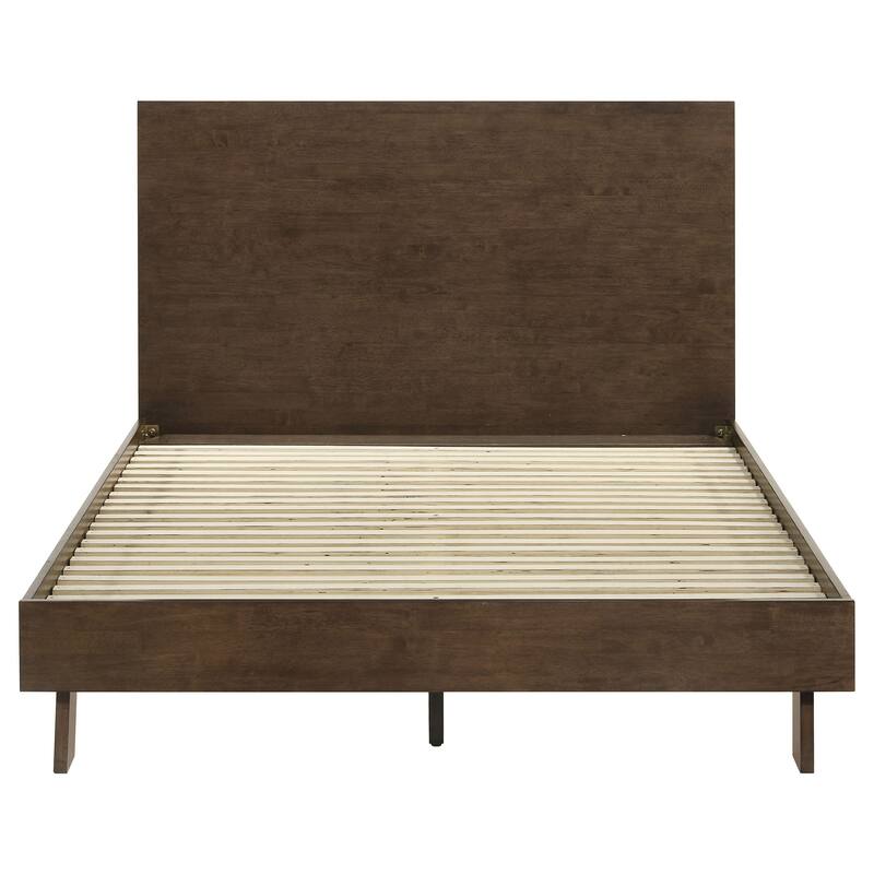 Hemlock Warm Brown Queen Platform Panel Bed