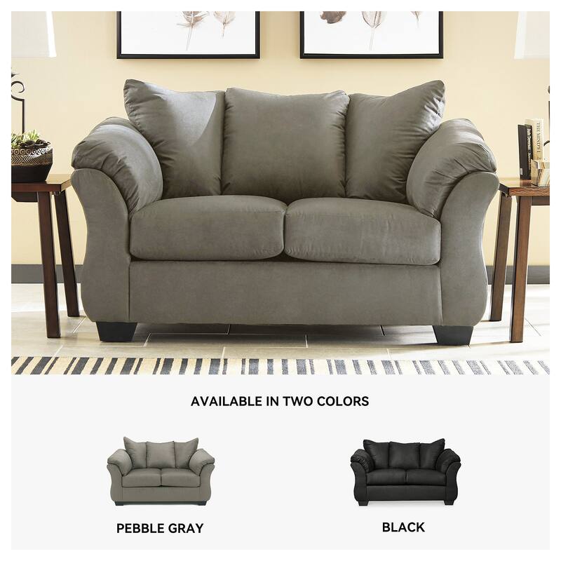 Signature Design by Ashley Darcy Gray Loveseat - 64" W x 37" D x 37" H