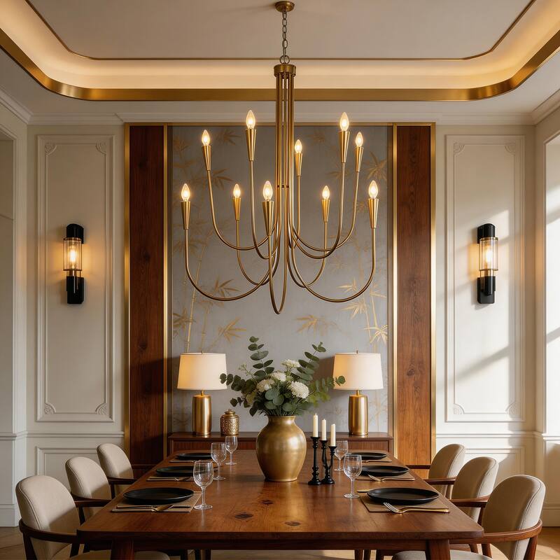 10 - Light Dimmable Classic / Traditional Chandelier