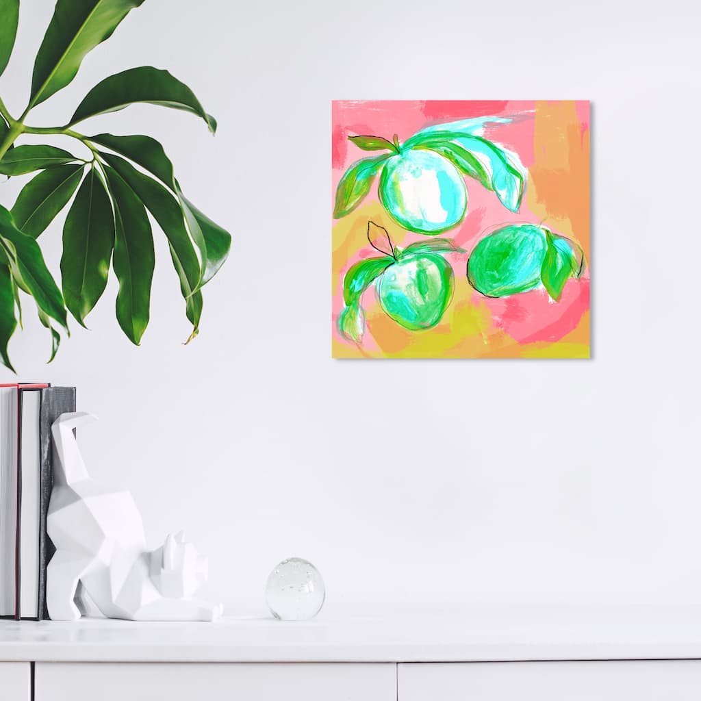 Wynwood Studio Canvas Food and Cuisine Mint Juicy Lemons Green and Light Green Tropical Wall Art Canvas Print