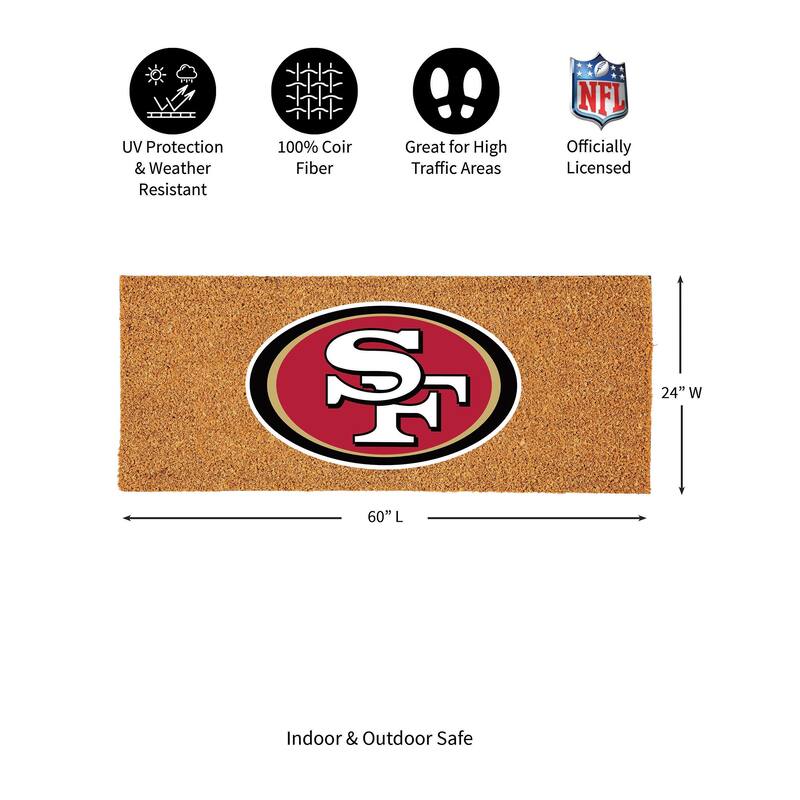 San Francisco 49ers Full Color Indoor/Outdoor Coir Mat