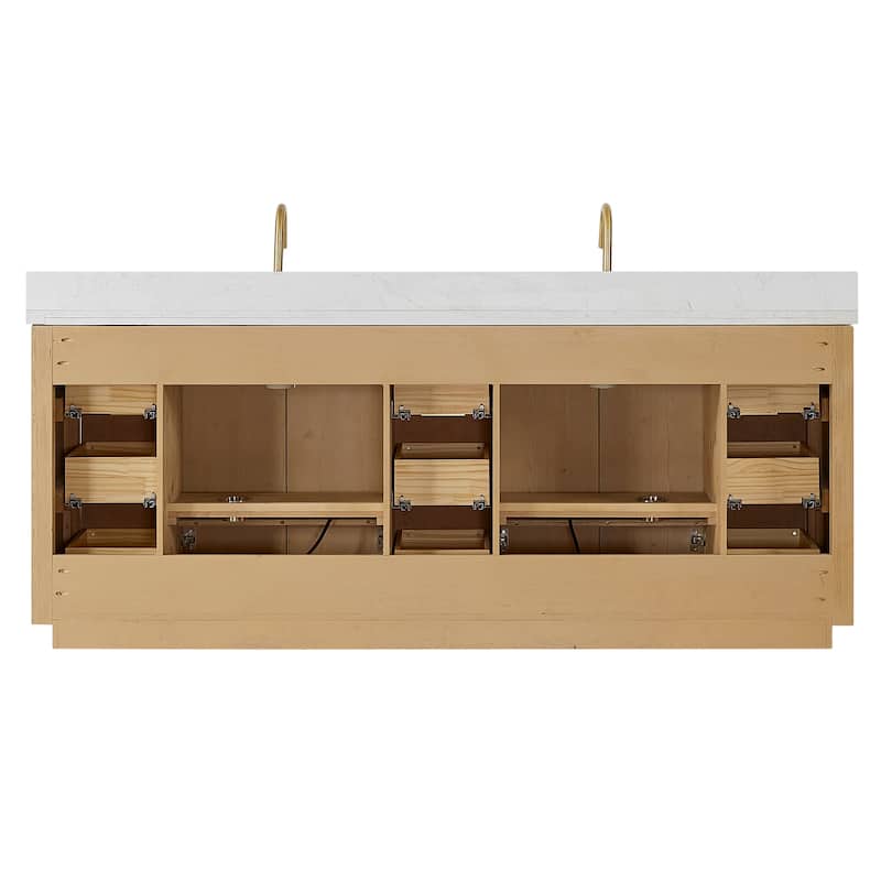 Cadiz Bath Vanity with Composite Stone Top without Mirror
