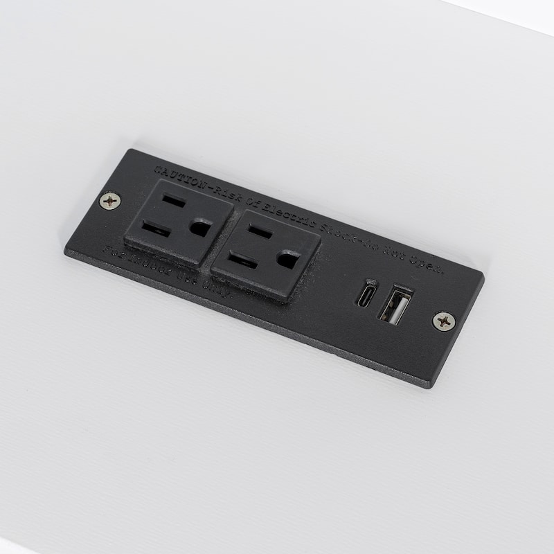 Wood Twin Size L-Shaped Platform Bed with Trundle Drawer Storage