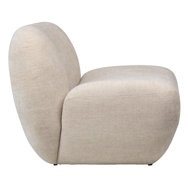 Marcus Polyester Upholstered Occasional Chair, Cream