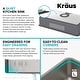preview thumbnail 87 of 87, KRAUS Dex Stainless Steel Single Bowl Undermount Kitchen Bar Sink