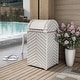 preview thumbnail 2 of 25, Alat Contemporary Wicker Outdoor Deck Storage Hamper by Furniture of America Grey