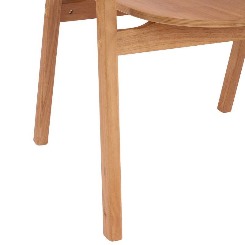 Christopher Knight Home - Mid-Cenutry Natural Rattan Mesh Dining Chairs Set with Ergonomic Curved Back and Armrests