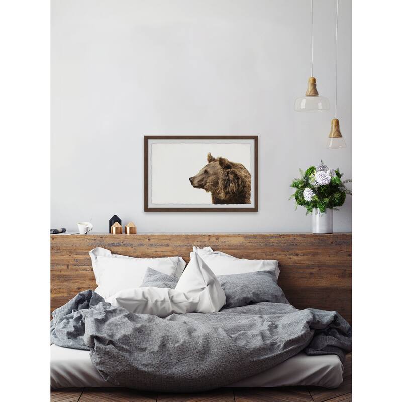 I Need a Bear Hug Framed Wall Art, Elegant Home Touch - Sophisticated Artwork for Refined Décor