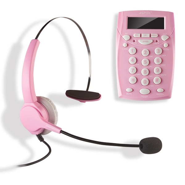 Agptek Call Center Dialpad Headset Telephone 2025