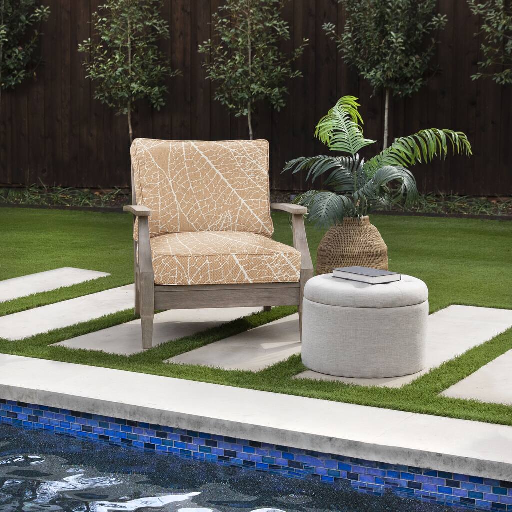 Sorra Home Outdura Laurel Sorbet Indoor/Outdoor Corded Deep Seating Cushion Chair Set