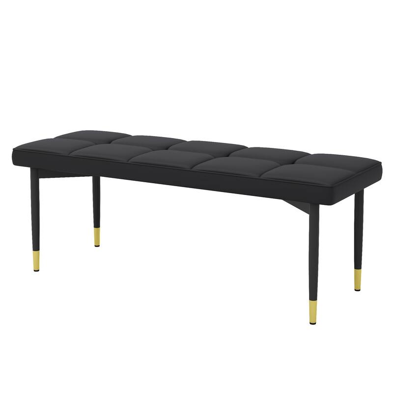 Modern Bench with Tufted Cushionon,Space-Saving Solution for Apartments