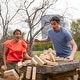 preview thumbnail 6 of 6, Yard Games Large Tumbling Timbers 24" Wood Block Stacking Game w/ Case, Natural - 12.5 x 9.8 x 9.3 inches