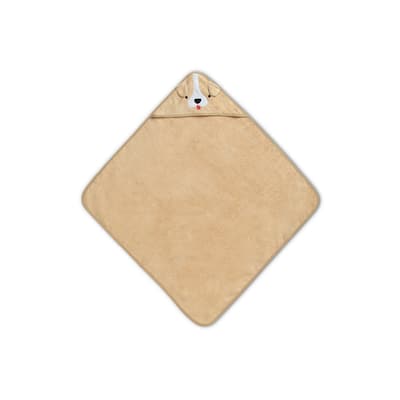 Baby/Infant Hooded Bath Towel - Super Soft and Absorbent- Newborn Essential - Tan Dog