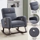preview thumbnail 24 of 105, HOMYKA Rocking Chair for Nursery with Footrest