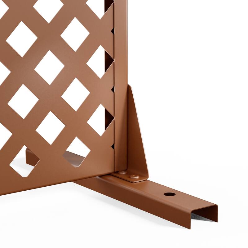 Outdoor Privacy Screen Metal Privacy Screen Panel Free Standing - 72*35