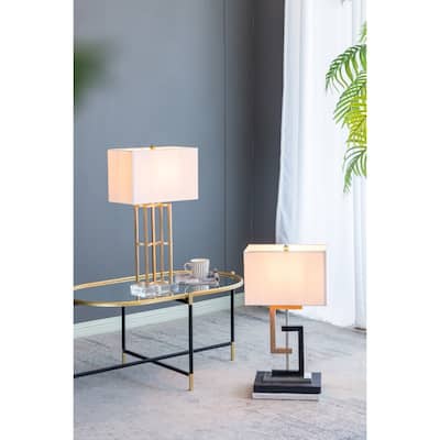 A&B Home Geometric Modern Table Lamp