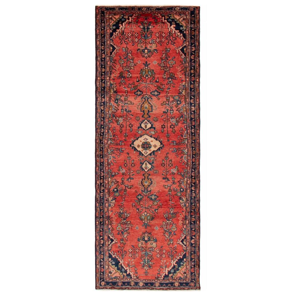 ECARPETGALLERY Hand-knotted Andelz Red Wool Rug - 3'7 x 9'6