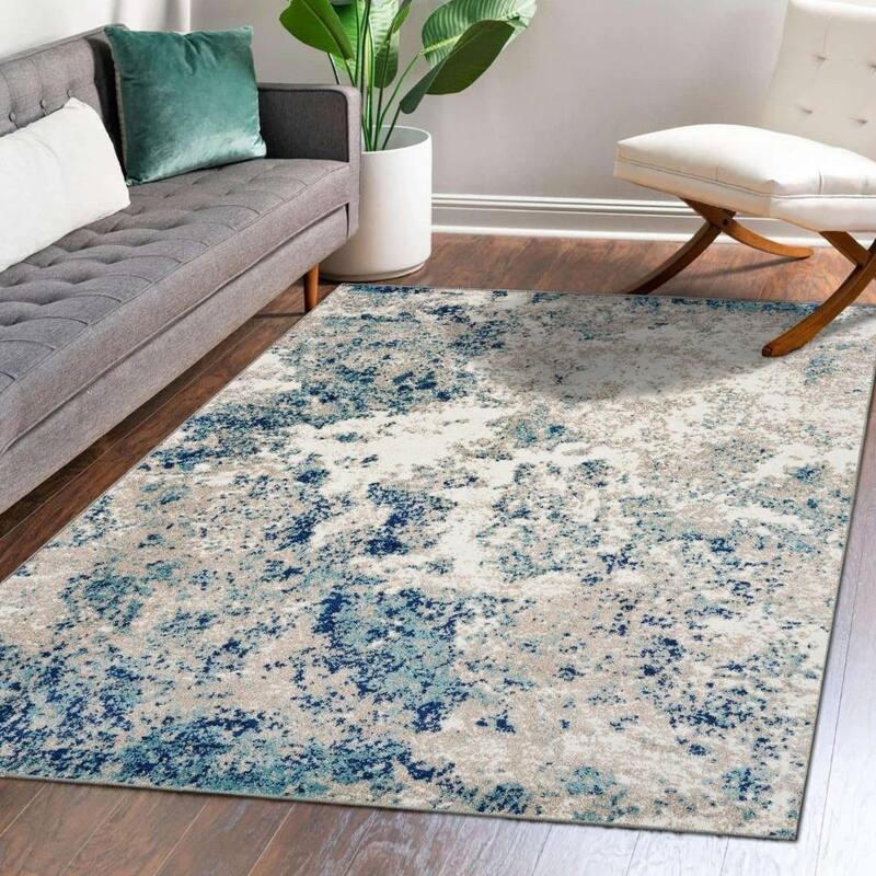Luxe Weavers Abstract Modern Speckled Area Rug