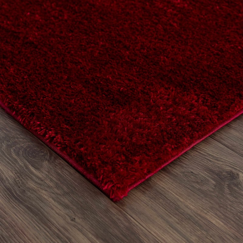 Hauteloom Heavenly Solid Shag Shaggy High Pile Area Rug