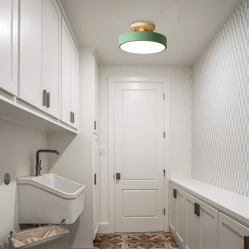 1 Light led light green light fixture metal ceiling light - N/A