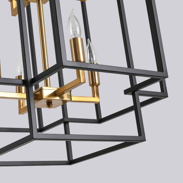 8 - Light Lantern Tiered Chandelier