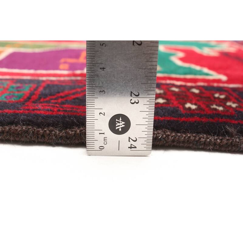 ECARPETGALLERY Hand-knotted Teimani Red Wool Rug - 2'10 x 4'9