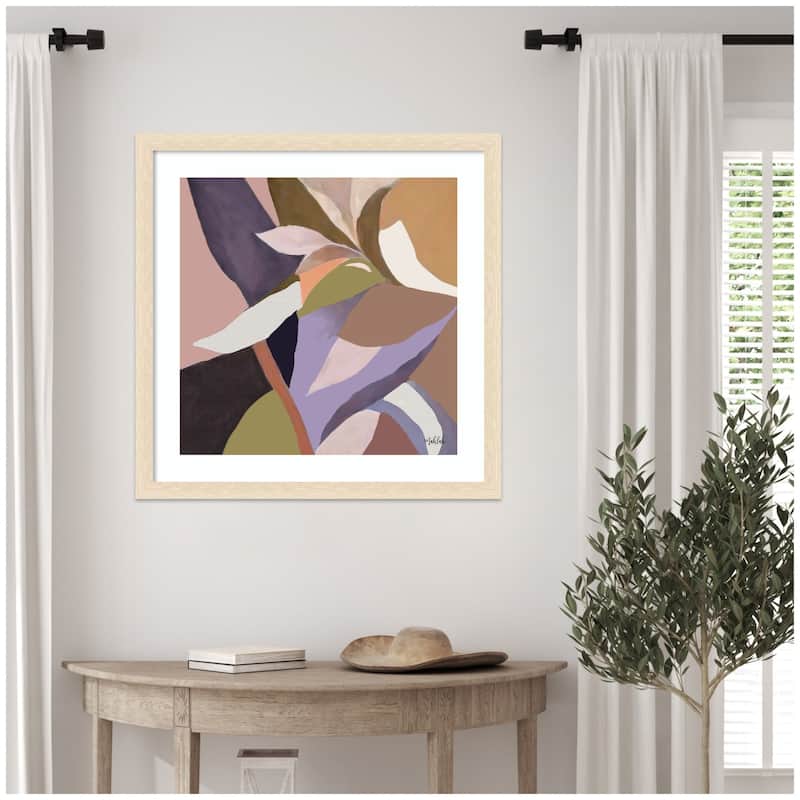 Kate and Laurel Framed Art Azure stems by Inkheart Designs