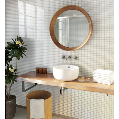 Apollo tile 12" x 12" Colorway Matte Warm Greige Glass Tile (9.67 sq ft/case) - 10 Pack