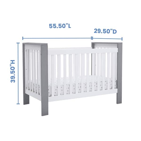 dimension image slide 0 of 2, Delta Children Miles 4-in-1 Convertible Crib