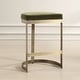 preview thumbnail 2 of 6, Uttermost Ivanna Brass Moss Counter Stool