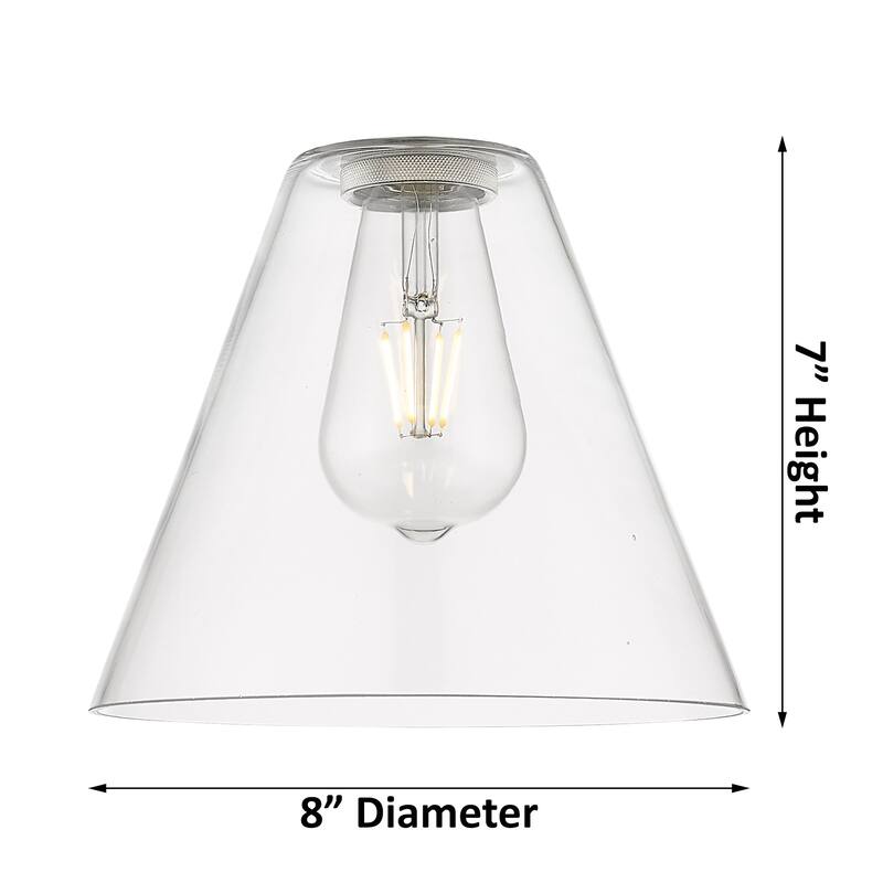 Innovations Lighting 434-1S-8-8 Crown Point Pendant Cone Crown Point