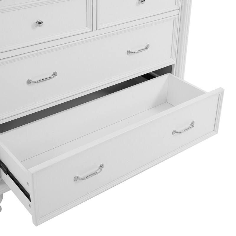 Farmhouse 77.3" Tall Kitchen Pantry Cabinet with 5 Drawers, 6 Door Shelves, 2 Adjustable Shelves